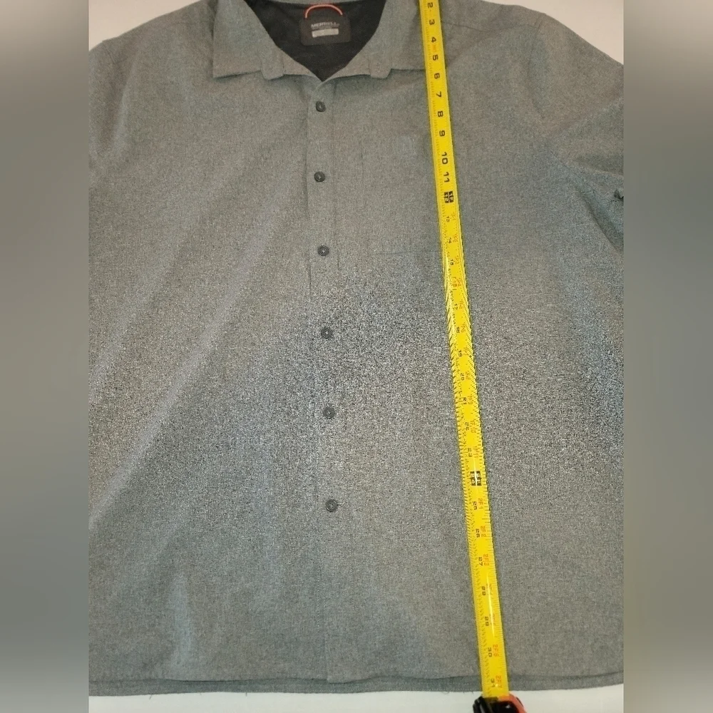 Mens Merrell Short Sleeve Collared Button-up Shirt With Pocket SZ XXL - Picture 3 of 8